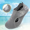 LeIsfIt Water Shoes for Women Men Swim Beach Barefoot Shoes Quick Dry Aqua Socks for Pool Diving Boating River Yoga Lake Surf(Grey/Knit)