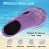 LeIsfIt Water Shoes for Women Men Swim Beach Barefoot Shoes Quick Dry Aqua Socks for Pool Diving Boating River Yoga Lake Surf(Purple/Knit)