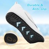 LeIsfIt Water Shoes for Women Men Swim Beach Barefoot Shoes Quick Dry Aqua Socks for Pool Diving Boating River Yoga Lake Surf(White)