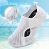 LeIsfIt Water Shoes for Women Men Swim Beach Barefoot Shoes Quick Dry Aqua Socks for Pool Diving Boating River Yoga Lake Surf(White/Knit)