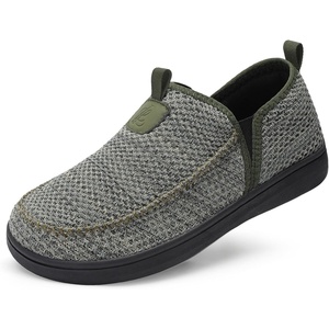 LeIsfIt Men’s Barefoot Slip-On Shoes Wide Toe Box Breathable Walking Shoes Non-Slip Zero Drop Footwear for Everyday Work Travel & Outdoor Activities(Green)