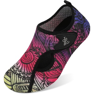 LeIsfIt Water Shoes for Women Men Swim Beach Barefoot Shoes Quick Dry Aqua Socks for Pool Diving Boating River Yoga Lake Surf(Color Pattern)
