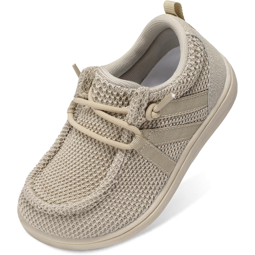 image:imageLeIsfIt Barefoot Toddler Shoes Wide Toe Box SlipOn Casual Shoes for Boys amp Girls Breathable Flexible Loafers for Indoor amp OutdoorBeige