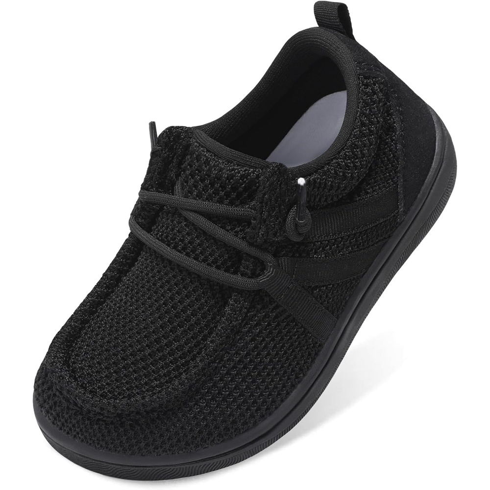image:imageLeIsfIt Barefoot Toddler Shoes Wide Toe Box SlipOn Casual Shoes for Boys amp Girls Breathable Flexible Loafers for Indoor amp OutdoorBlack