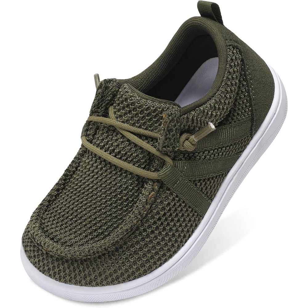 image:imageLeIsfIt Barefoot Toddler Shoes Wide Toe Box SlipOn Casual Shoes for Boys amp Girls Breathable Flexible Loafers for Indoor amp OutdoorGreen