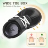 LeIsfIt Toddler Sneakers Boys Girls Wide Toe Box Barefoot Shoes | Zero Drop Sole, Hook and Loop Closure, Breathable Mesh Upper, Removable Insole, Non-Slip Sole, Walking Tennis Outdoor Play(Black)