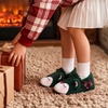 Toddler Slippers Boys Girls Cartoon Plush House Shoes | Cute Animal Design, Plush Warm Lining, Slip On Design, Non Slip Rubber Sole, Wide Toe Box(Deergreen)