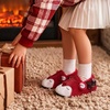 Toddler Slippers Boys Girls Cartoon Plush House Shoes | Cute Animal Design, Plush Warm Lining, Slip On Design, Non Slip Rubber Sole, Wide Toe Box(Deerred)