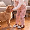 Toddler Slippers Boys Girls Cartoon Plush House Shoes | Cute Animal Design, Plush Warm Lining, Slip On Design, Non Slip Rubber Sole, Wide Toe Box(Dogbrown)