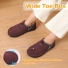 Women’s Slippers Wide Toe Box Memory Foam Slip-On House Shoes | Warm Plush Lining, Non Slip Outsole, Indoor Outdoor Comfort, Machine Washable, Cozy Gift Choice(Red)
