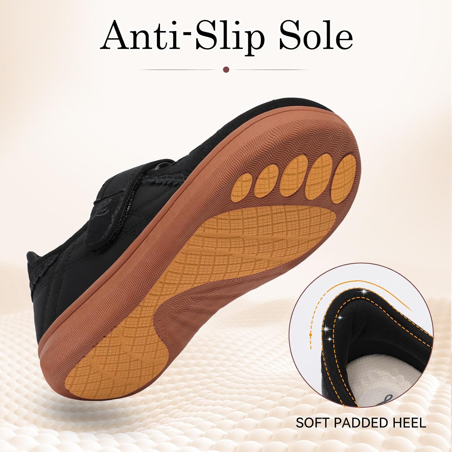 image:imageLeIsfIt Womens Mary Jane Flats Wide Toe Box Comfortable Walking ShoesBlack
