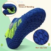 LeIsfIt Kids Shoes Girls Boys Wide Barefoot Shoes Big Kids Breathable Anti-Slip Hiking Sneakers for Walking Climbing Training Outdoor Activities(Blue)