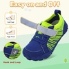 LeIsfIt Kids Shoes Girls Boys Wide Barefoot Shoes Big Kids Breathable Anti-Slip Hiking Sneakers for Walking Climbing Training Outdoor Activities(Blue)