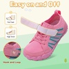 LeIsfIt Kids Shoes Girls Boys Wide Barefoot Shoes Big Kids Breathable Anti-Slip Hiking Sneakers for Walking Climbing Training Outdoor Activities(Rose)