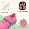 LeIsfIt Kids Shoes Girls Boys Wide Barefoot Shoes Big Kids Breathable Anti-Slip Hiking Sneakers for Walking Climbing Training Outdoor Activities(Rose)