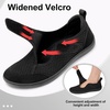 LeIsfIt Wide Toe Box Diabetic Shoes for Women Zero Drop Barefoot Sneakers Breathable Adjustable for Edema Swollen Feet & Seniors(Black)