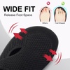LeIsfIt Wide Toe Box Diabetic Shoes for Women Zero Drop Barefoot Sneakers Breathable Adjustable for Edema Swollen Feet & Seniors(Black)