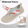 LeIsfIt Wide Toe Box Diabetic Shoes for Women Zero Drop Barefoot Sneakers Breathable Adjustable for Edema Swollen Feet & Seniors(B-taupe)