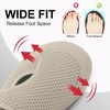 LeIsfIt Wide Toe Box Diabetic Shoes for Women Zero Drop Barefoot Sneakers Breathable Adjustable for Edema Swollen Feet & Seniors(B-taupe)