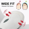 LeIsfIt Wide Toe Box Diabetic Shoes for Women Zero Drop Barefoot Sneakers Breathable Adjustable for Edema Swollen Feet & Seniors(B-white)