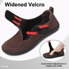 LeIsfIt Wide Toe Box Diabetic Shoes for Women Zero Drop Barefoot Sneakers Breathable Adjustable for Edema Swollen Feet & Seniors(Chocolate)