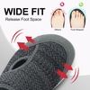 LeIsfIt Wide Toe Box Diabetic Shoes for Women Zero Drop Barefoot Sneakers Breathable Adjustable for Edema Swollen Feet & Seniors(Dark Grey)