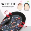 LeIsfIt Wide Toe Box Diabetic Shoes for Women Zero Drop Barefoot Sneakers Breathable Adjustable for Edema Swollen Feet & Seniors(D-black Flower)