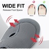 LeIsfIt Wide Toe Box Diabetic Shoes for Women Zero Drop Barefoot Sneakers Breathable Adjustable for Edema Swollen Feet & Seniors(Grey)