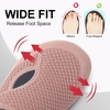 LeIsfIt Wide Toe Box Diabetic Shoes for Women Zero Drop Barefoot Sneakers Breathable Adjustable for Edema Swollen Feet & Seniors(Lightpink)