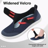 LeIsfIt Wide Toe Box Diabetic Shoes for Women Zero Drop Barefoot Sneakers Breathable Adjustable for Edema Swollen Feet & Seniors(Navy)