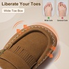 LeIsfIt Women’s Moccasin Slippers Wide Toe Box Memory Foam House Shoes(Brown)