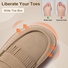 LeIsfIt Women’s Moccasin Slippers Wide Toe Box Memory Foam House Shoes(Khaki)