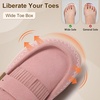 LeIsfIt Women’s Moccasin Slippers Wide Toe Box Memory Foam House Shoes(Pink)