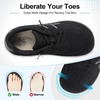 LeIsfIt Women’s Walking Shoes Wide Toe Box Barefoot Slip-On Sneakers(Black)