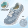 LeIsfIt Women’s Walking Shoes Wide Toe Box Barefoot Slip-On Sneakers(Blue)