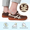 LeIsfIt Women’s Walking Shoes Wide Toe Box Barefoot Slip-On Sneakers(Chocolate)
