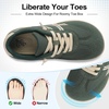 LeIsfIt Women’s Walking Shoes Wide Toe Box Barefoot Slip-On Sneakers(Dark Green)