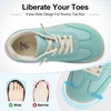 LeIsfIt Women’s Walking Shoes Wide Toe Box Barefoot Slip-On Sneakers(Green)