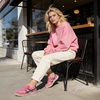 LeIsfIt Women’s Walking Shoes Wide Toe Box Barefoot Slip-On Sneakers(Hot Pink)
