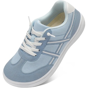 LeIsfIt Women’s Walking Shoes Wide Toe Box Barefoot Slip-On Sneakers(Blue)