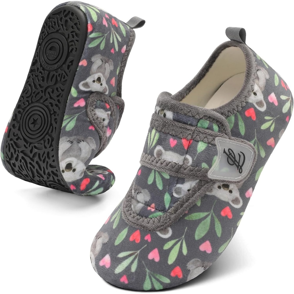 image:imageLeIsfIt Slippers for Women Men Soft House Slippers Wide Barefoot House Shoes Nonslip Slip on Slipper Shoes Comfy Adjustable for Home Bedroom Travel YogaKoala