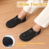 LeIsfIt Women’s Slippers Wide Toe Box Memory Foam Slip-On House Shoes(Black)