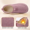 LeIsfIt Women’s Slippers Wide Toe Box Memory Foam Slip-On House Shoes(Pink)