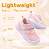 LeIsfIt Toddler Shoes Wide Toe Box Boys Girls Lightweight Sneakers(Pink)