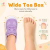 LeIsfIt Toddler Shoes Wide Toe Box Boys Girls Lightweight Sneakers(Purple)
