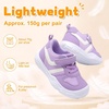 LeIsfIt Toddler Shoes Wide Toe Box Boys Girls Lightweight Sneakers(Purple)