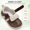 LeIsfIt Toddler Sneakers Boys Girls Wide Toe Box Barefoot Shoes(Chocolate)
