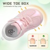 LeIsfIt Toddler Sneakers Boys Girls Wide Toe Box Barefoot Shoes(Pink)