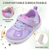 LeIsfIt Toddler Sneakers Boys Girls Wide Toe Box Barefoot Shoes(Purple)