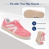 LeIsfIt Women’s Walking Shoes Wide Toe Box Barefoot Slip-On Sneakers(Pink)